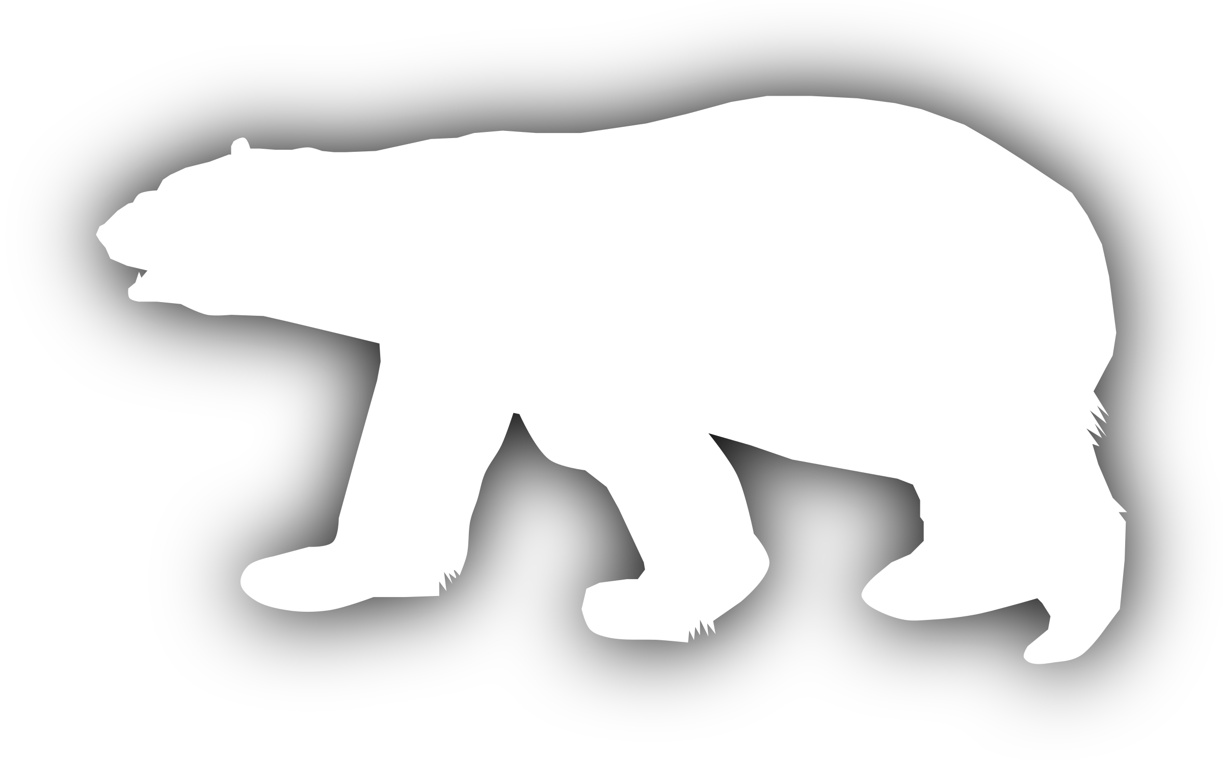 clipart bear silhouette