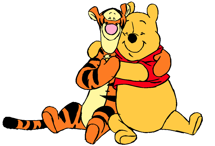 Hugging pooh