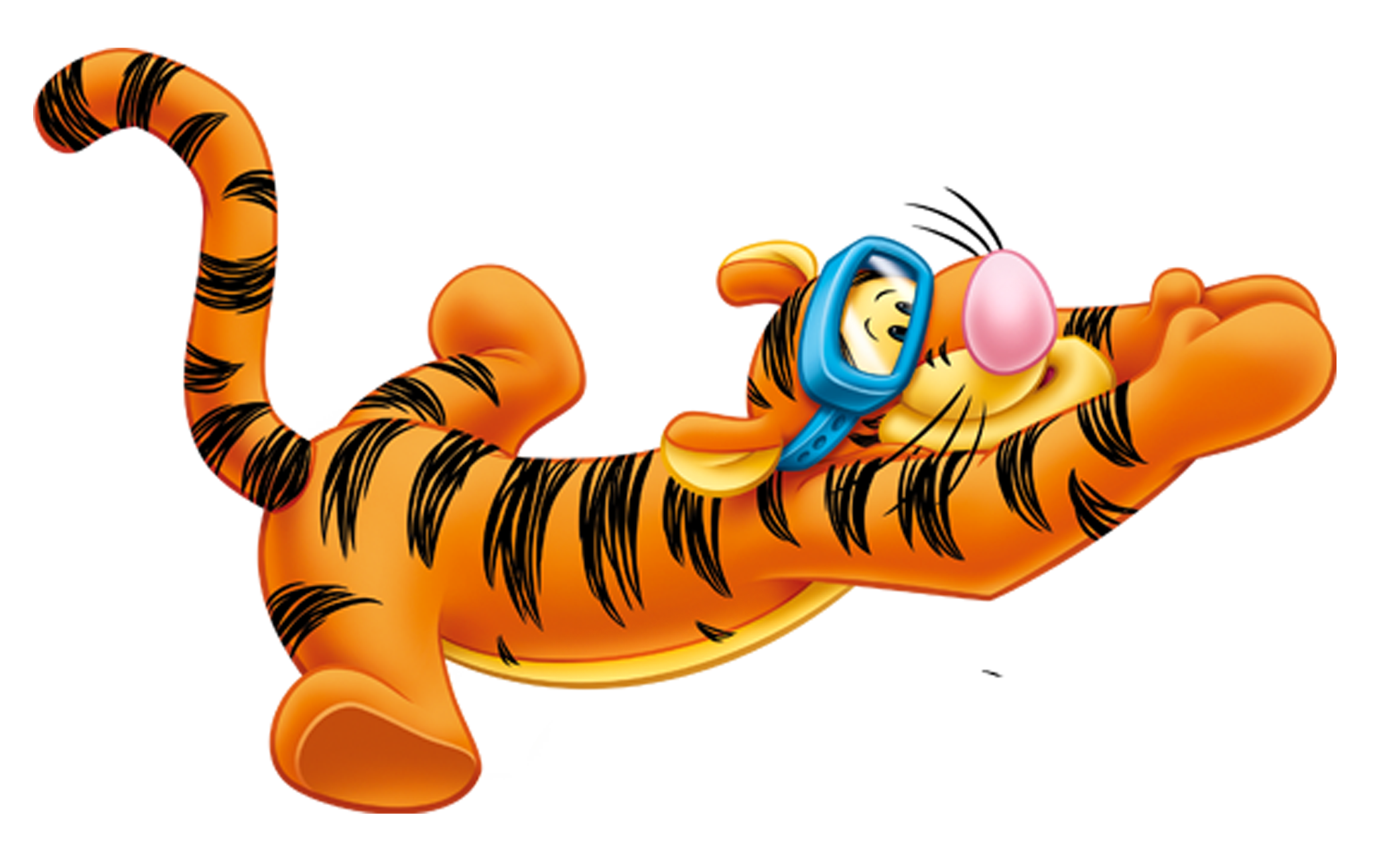 Clipart tiger swimming. Winnie pooh tigger png