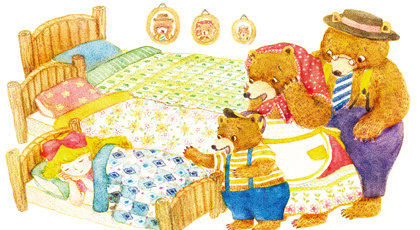 clipart bed 3 bear