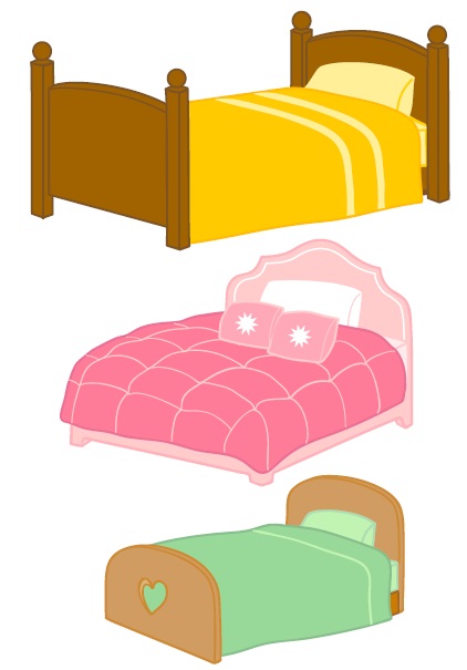 Clipart bed 3 bear, Clipart bed 3 bear Transparent FREE for download on