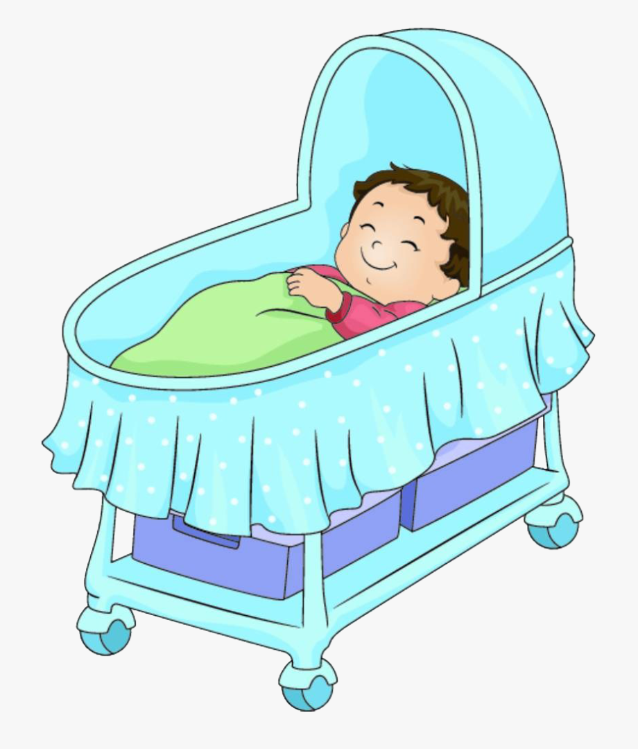 clipart bed baby