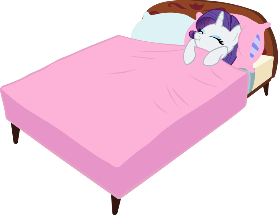 clipart sleeping comfy bed
