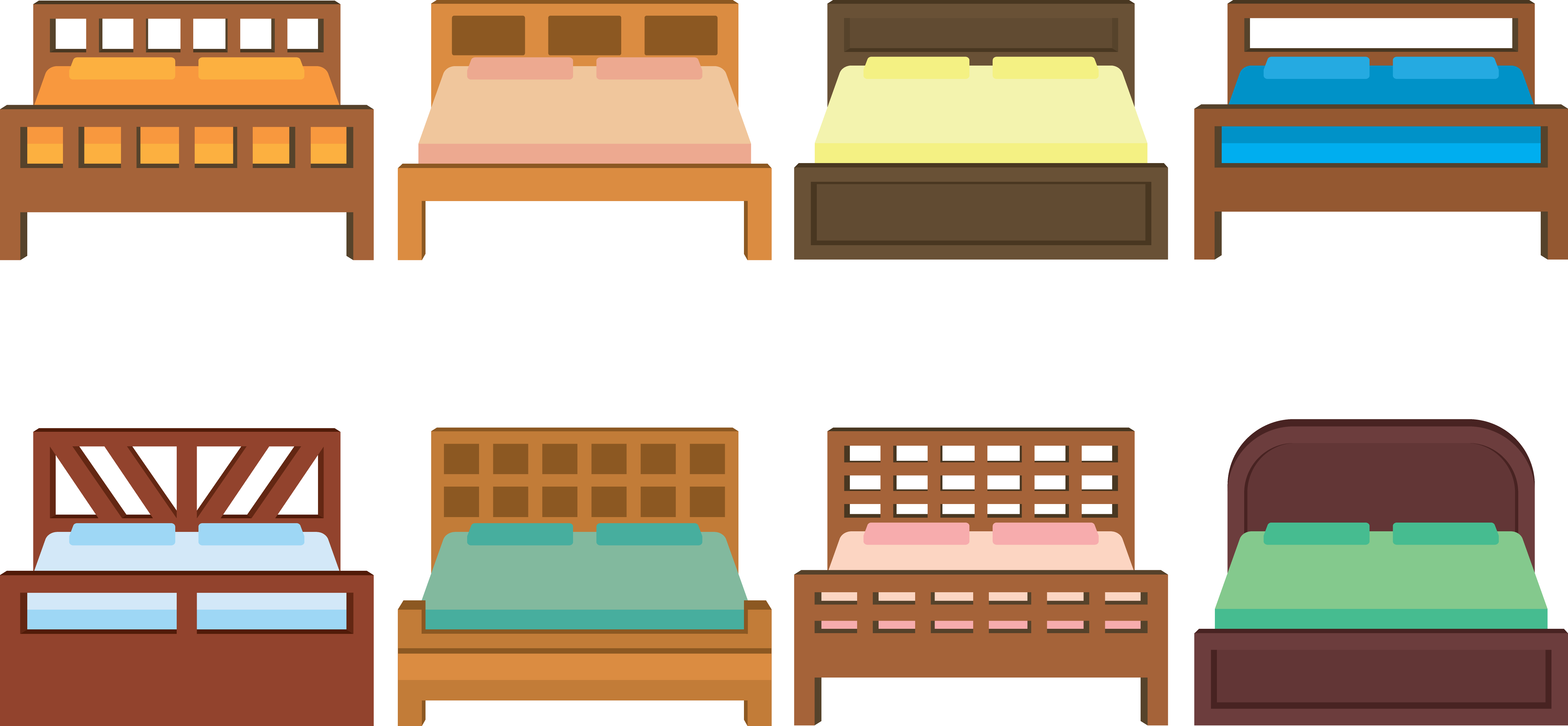 clipart bed blanket pillow