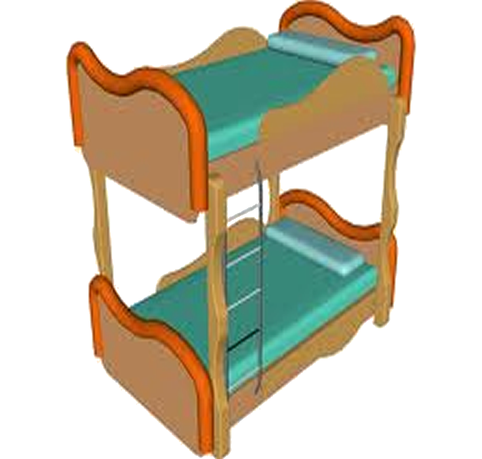 clipart bed bunk bed