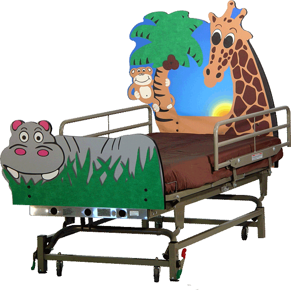 Sleeping clipart childrens bed. Jungle pediatric hospital goodtime