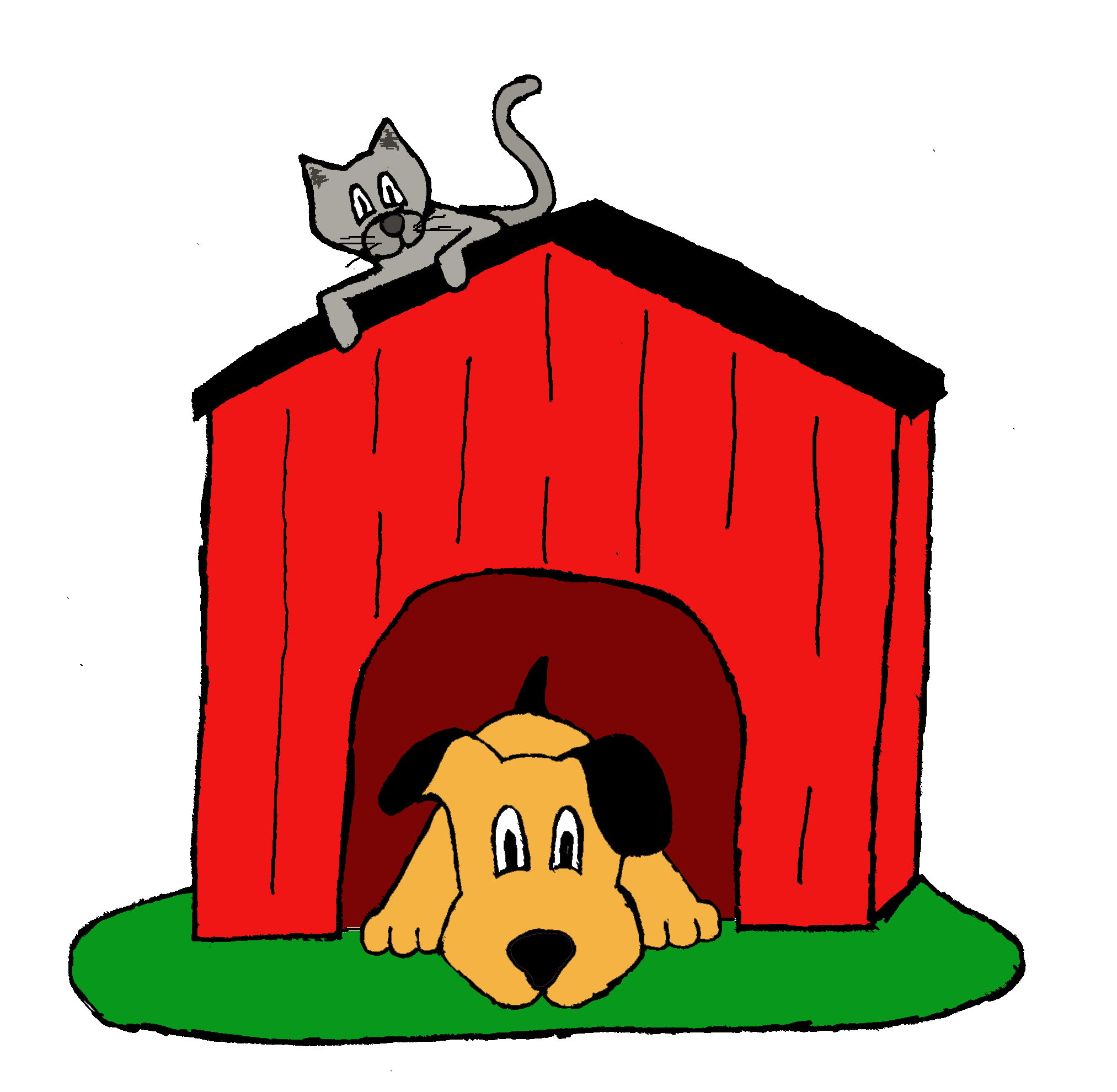 Inside out at getdrawings. Doghouse clipart cat house