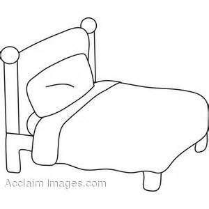 clipart bed coloring