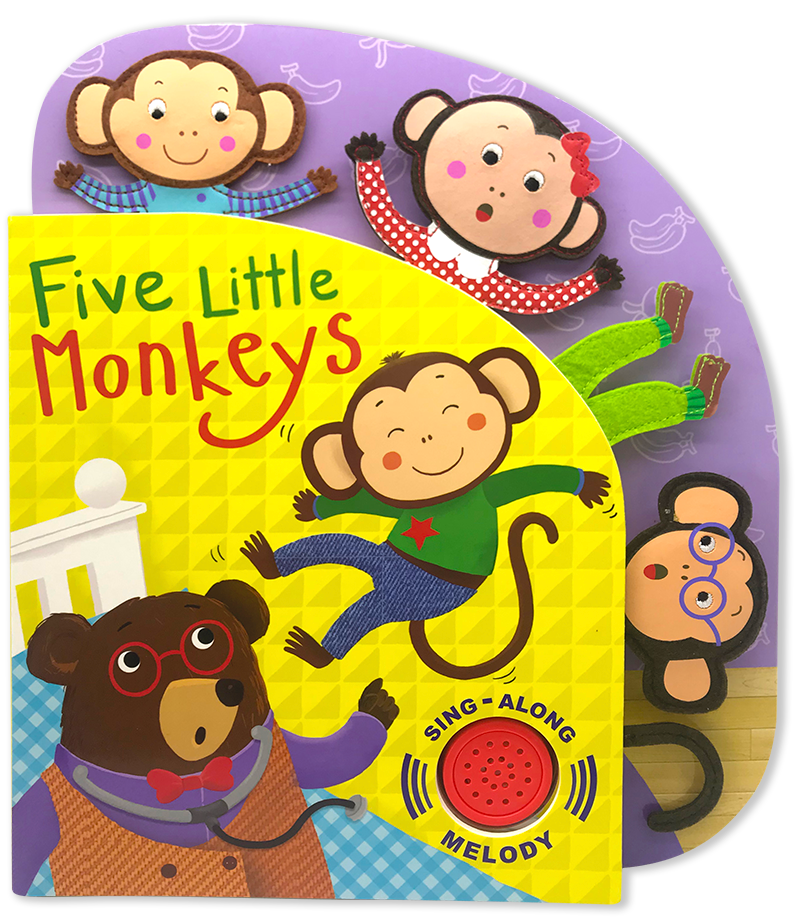 Clipart bed five little monkeys. Htns fivelittlemonkeys new cvr