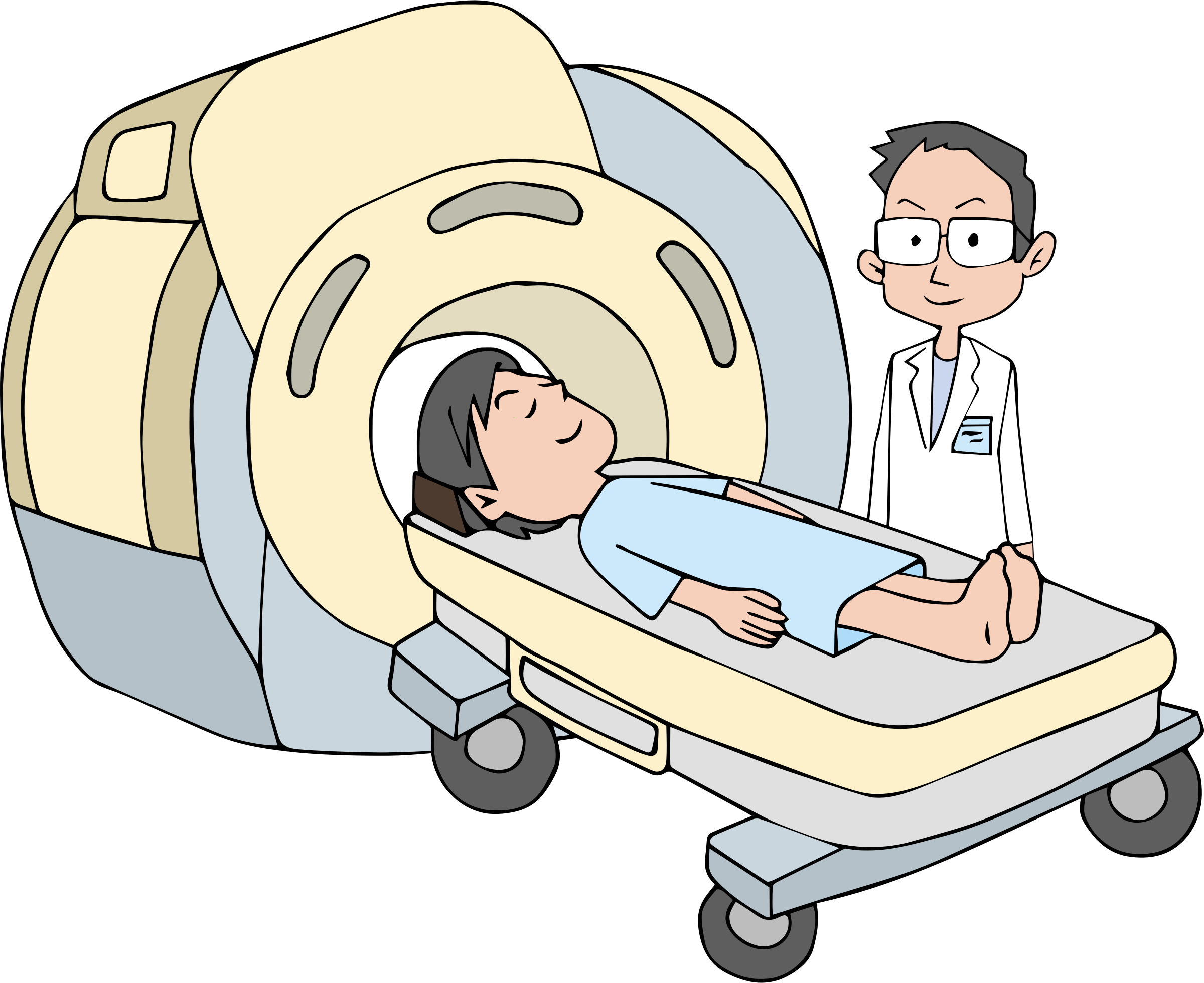 Clipart doctor bed. Mri big image png