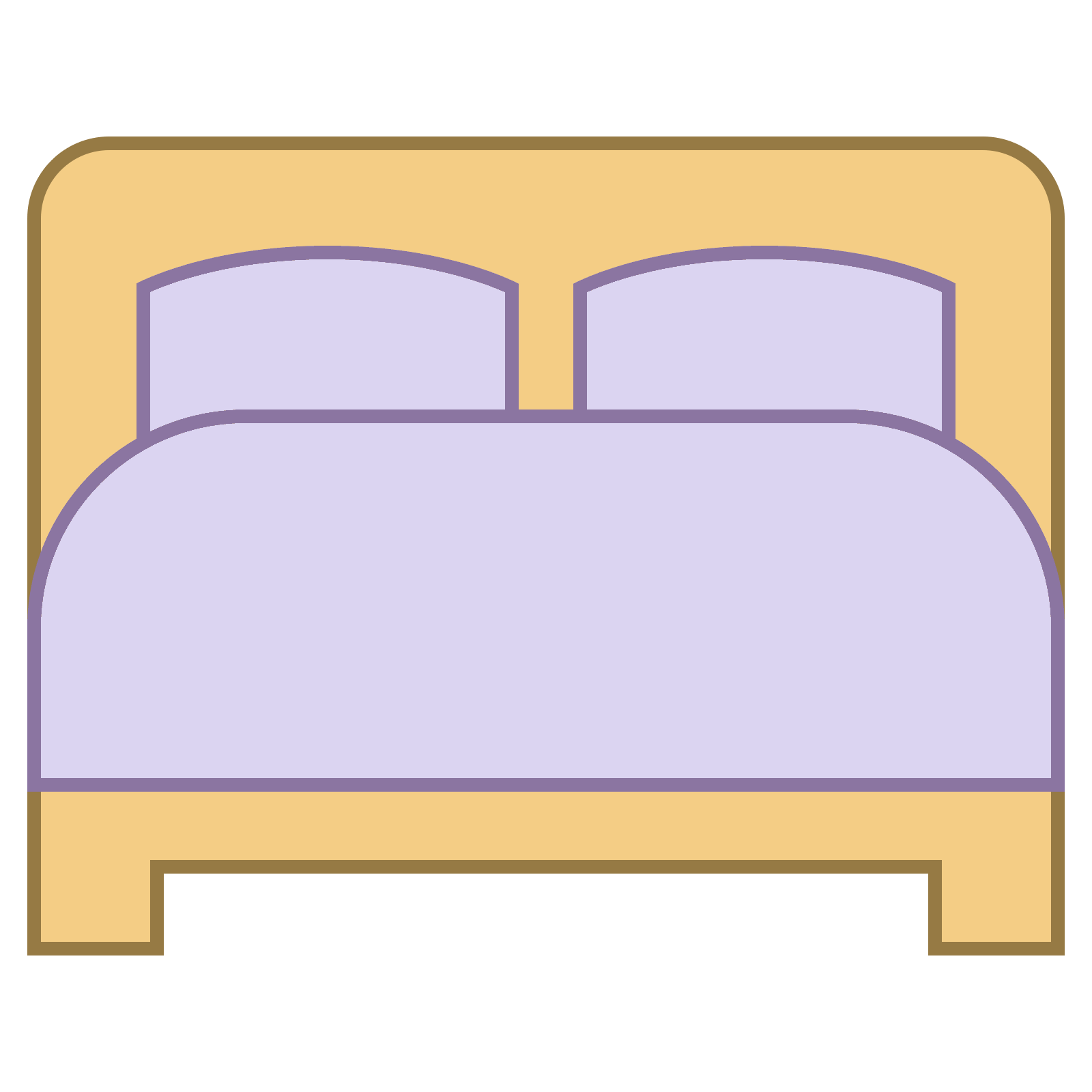 clipart bed hostel