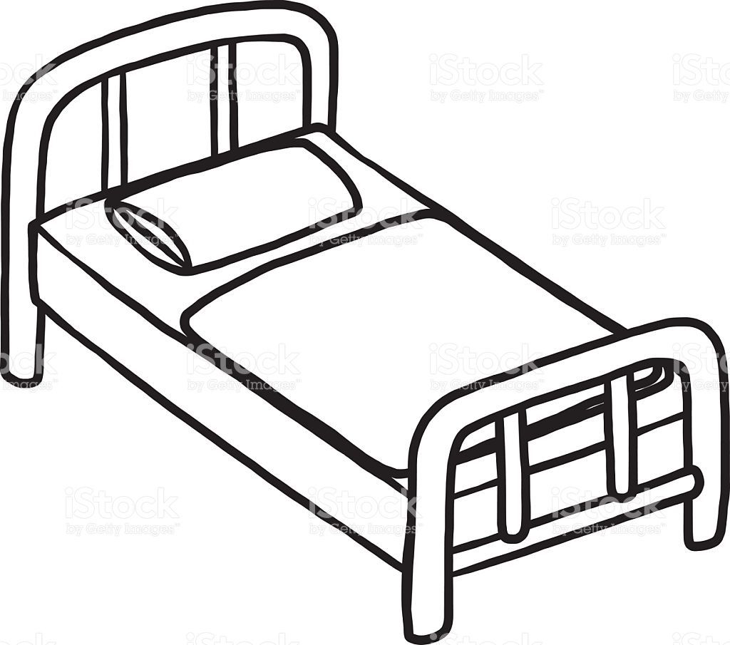 Cool barahathawa beds . Clipart bed line art