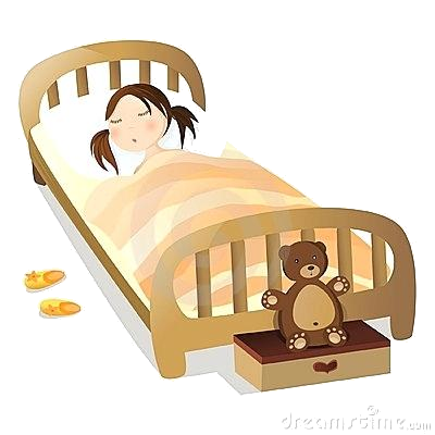 clipart bed little girl bed