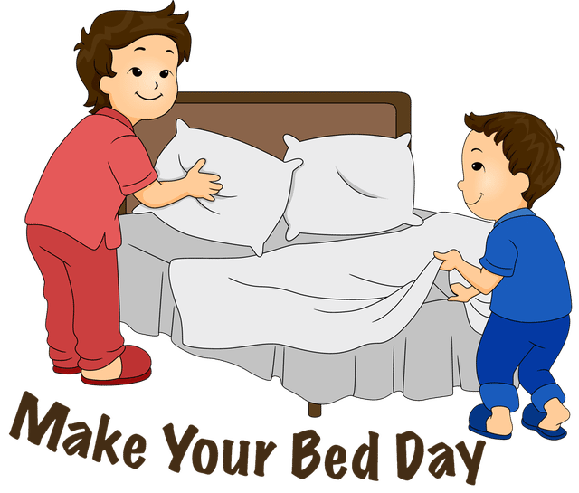 clipart bed neat