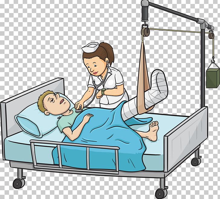 clipart bed patient bed