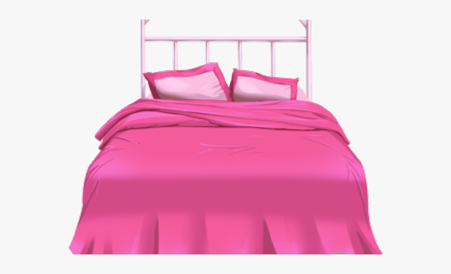 clipart bed pink