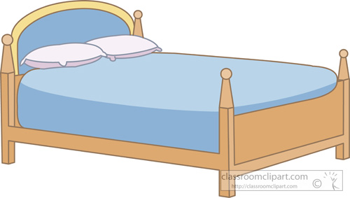 Clipart bed printable. Furniture headboard pillow boys