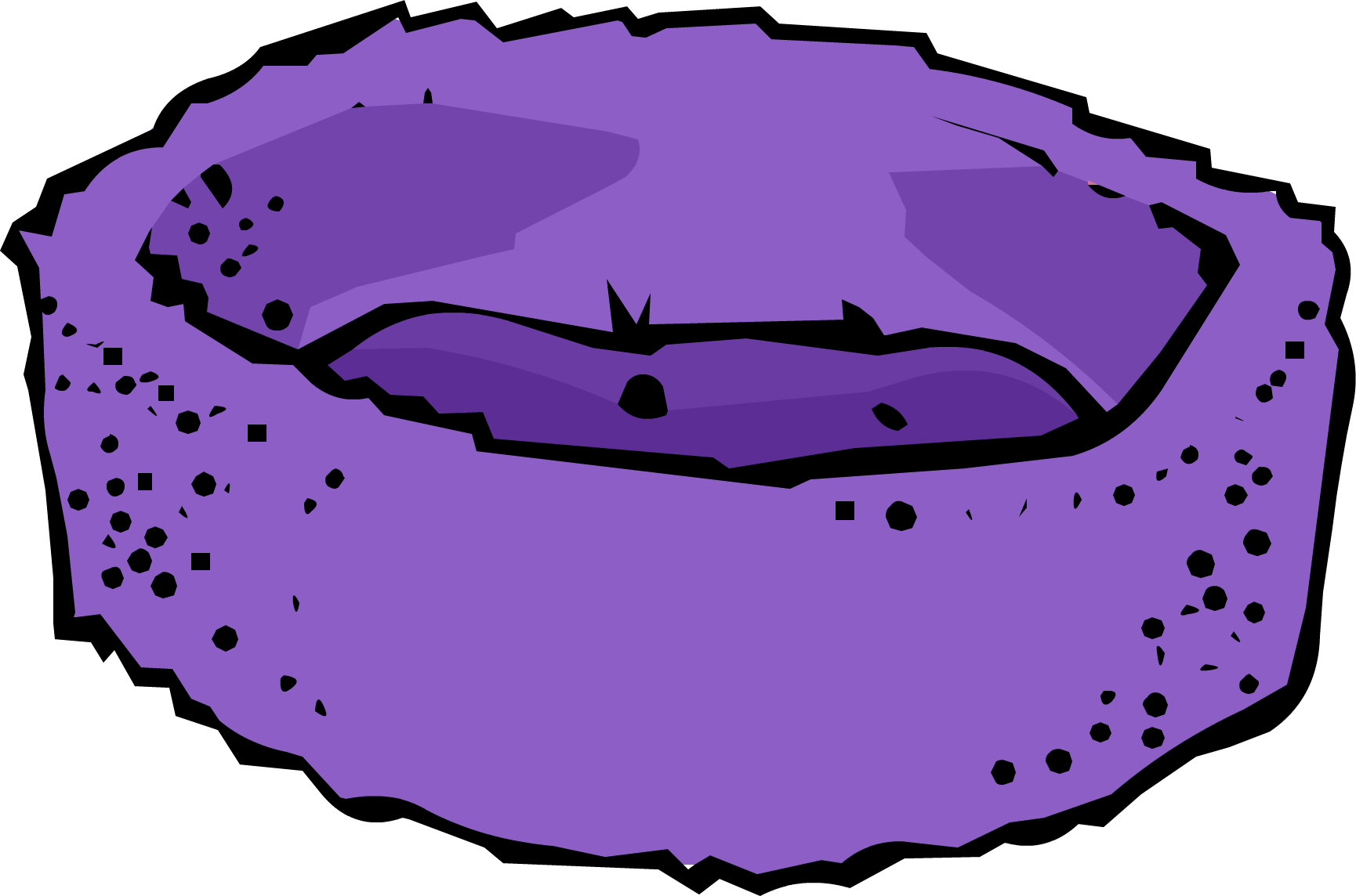 clipart bed purple bed
