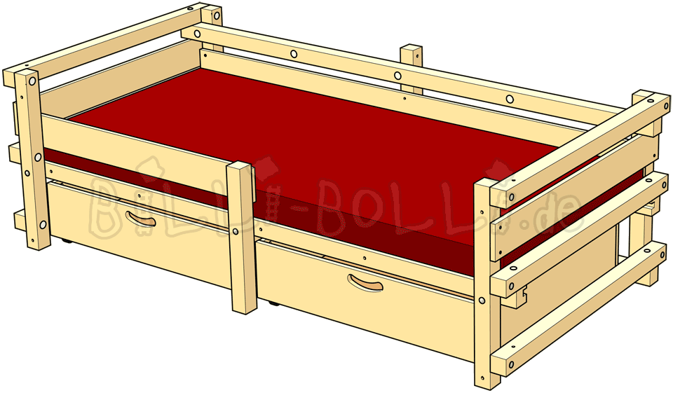 Low youth beds billi. Clipart bed rectangle