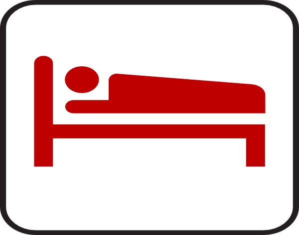clipart bed red