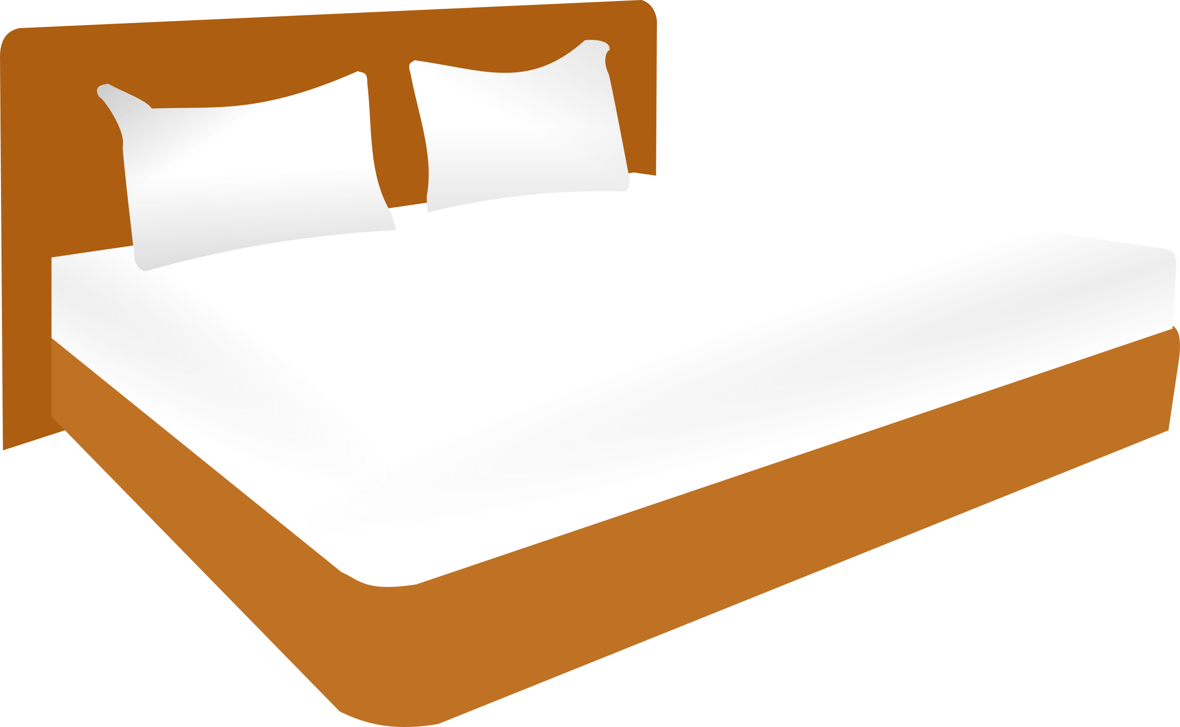 clipart bed simple
