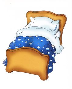 clipart bed soft bed