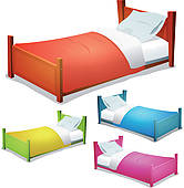 clipart bed two bed