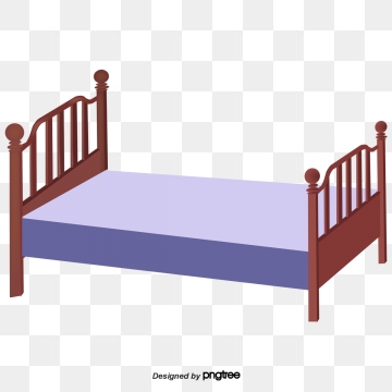 clipart bed wood bed