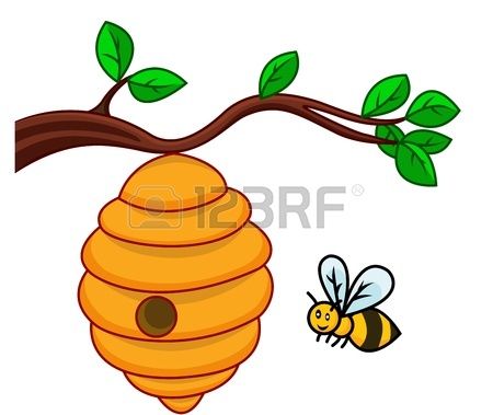 clipart bee beehive