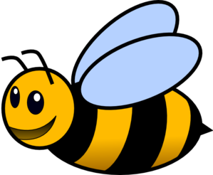 clipart bee colorful
