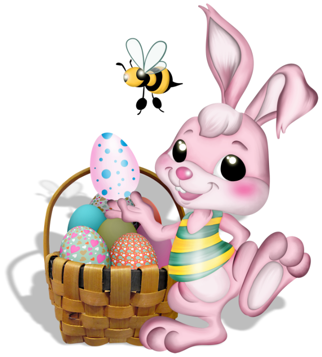 clipart bee easter