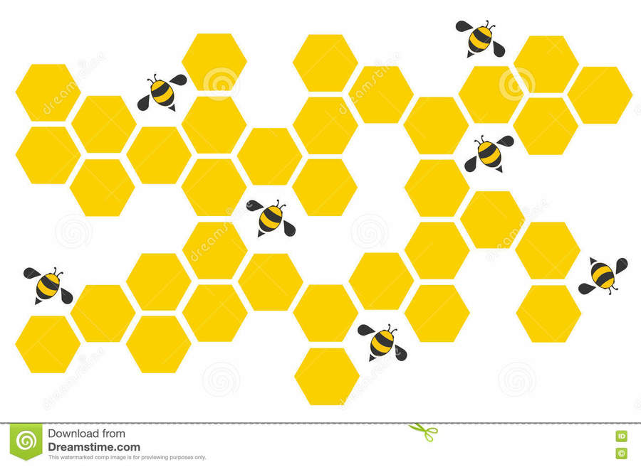 Clipart bee hexagon. Download beehive 