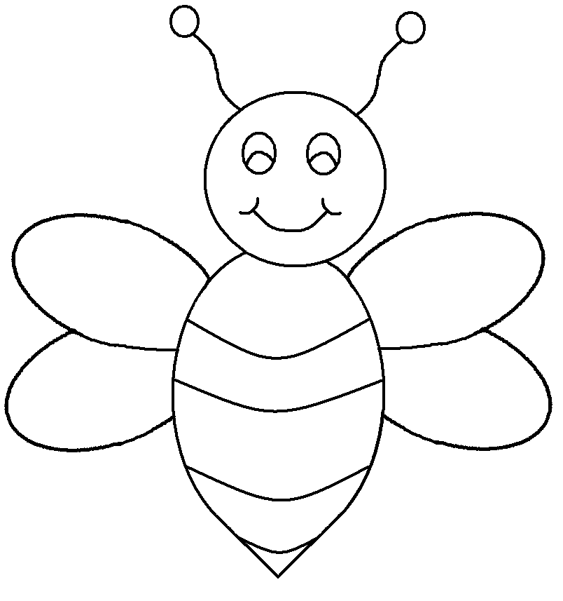 clipart bee pencil