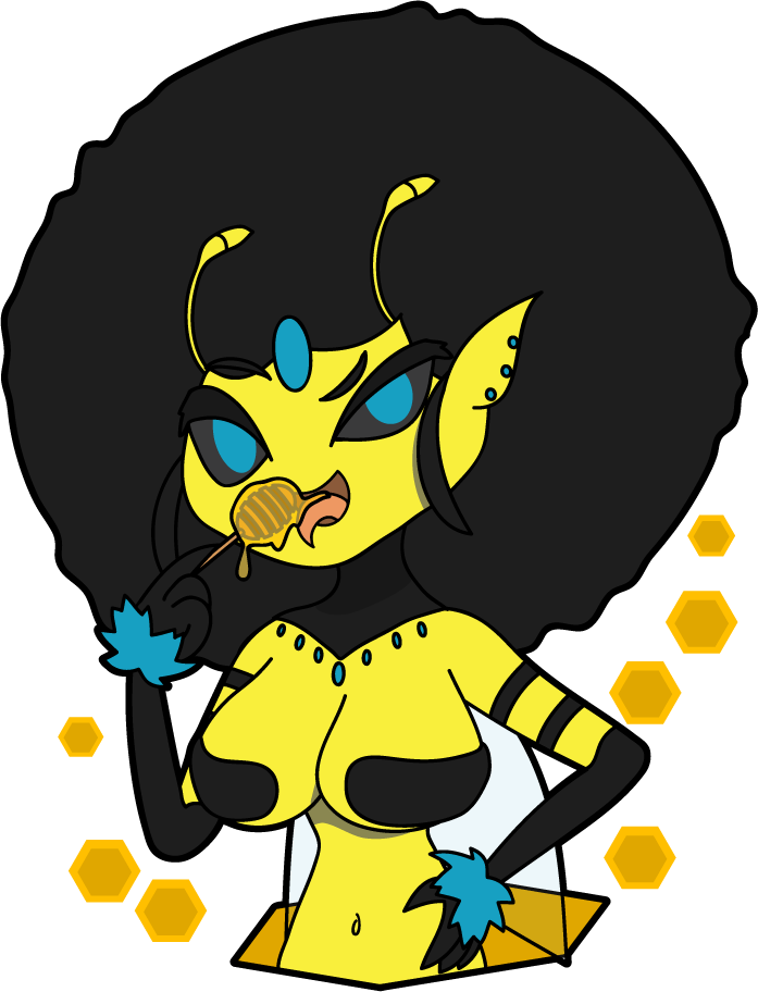 clipart bee queen bee