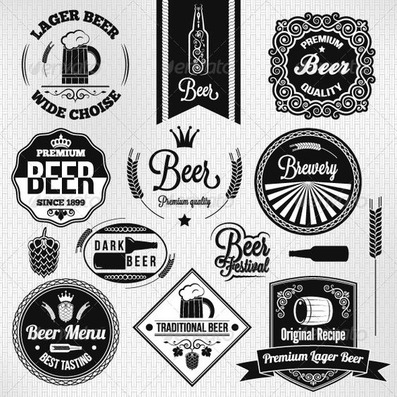 clipart beer beer label