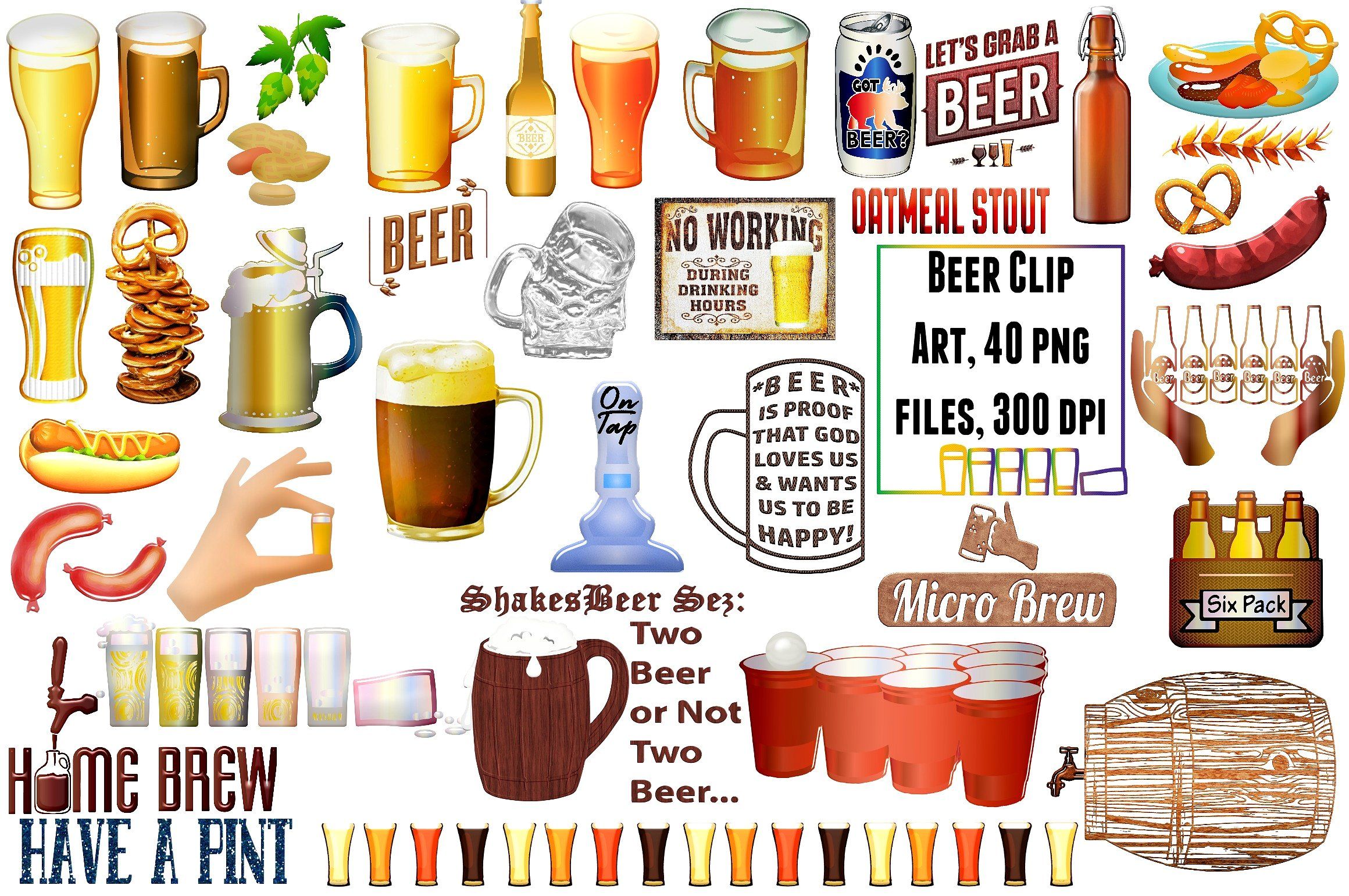 clipart beer beer word