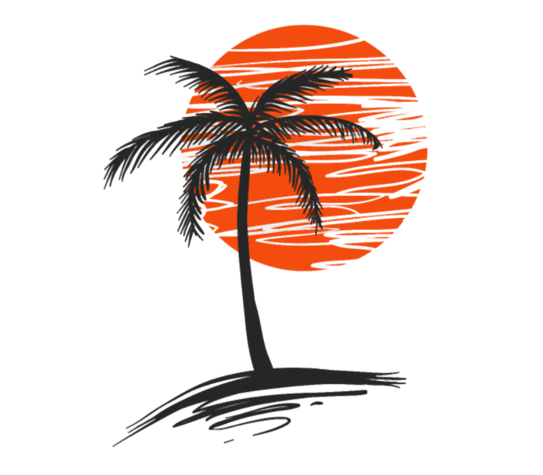 Clipart beer booze. Palm tree label by
