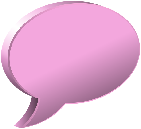 Clipart free bubble. Speech pink transparent png