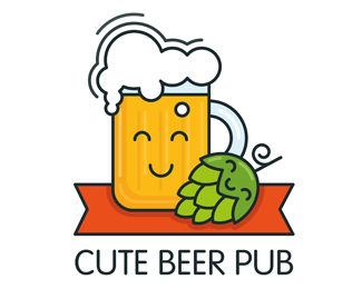 Clipart beer cute. Pub designed by imbirr