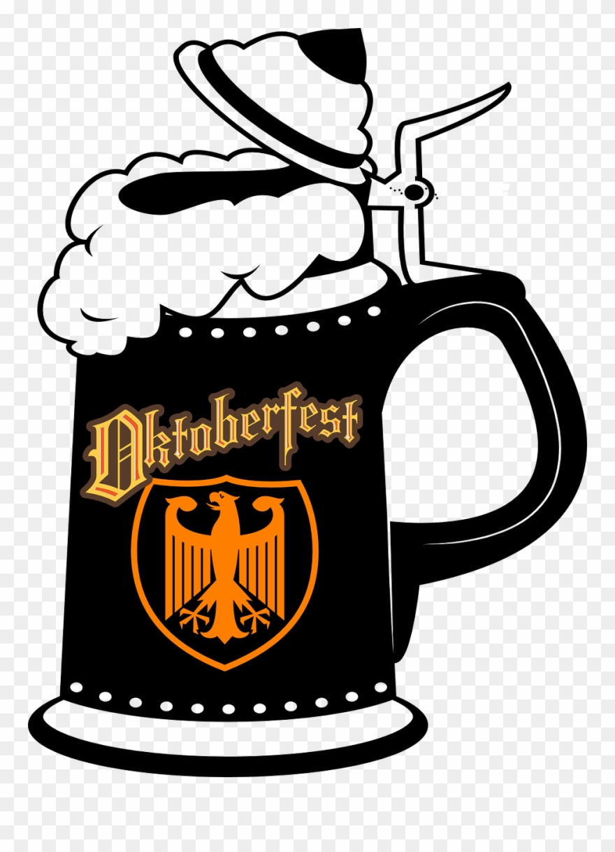 Germany beer oktoberfest alcohol. German clipart stein german