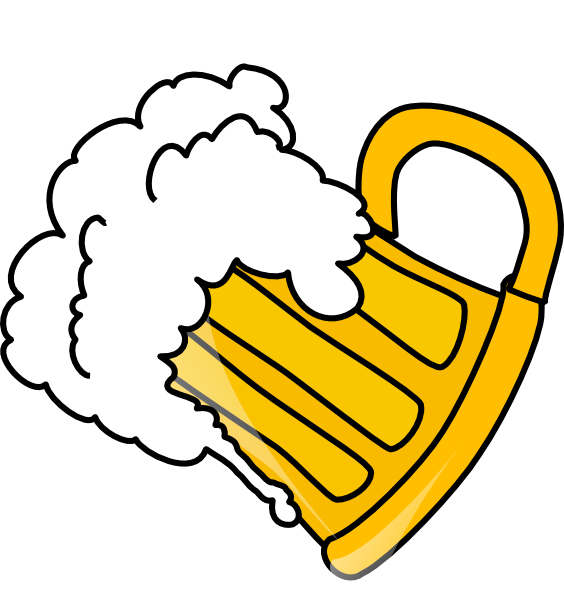 clipart beer glass drawing