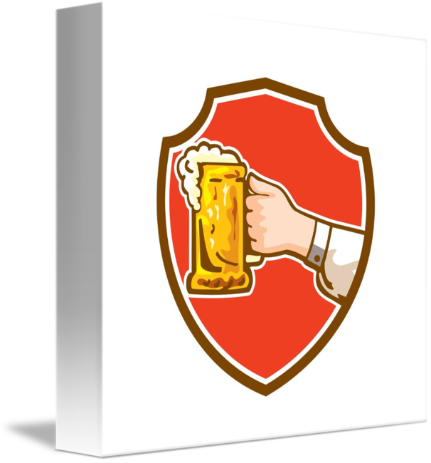 clipart beer hand holding