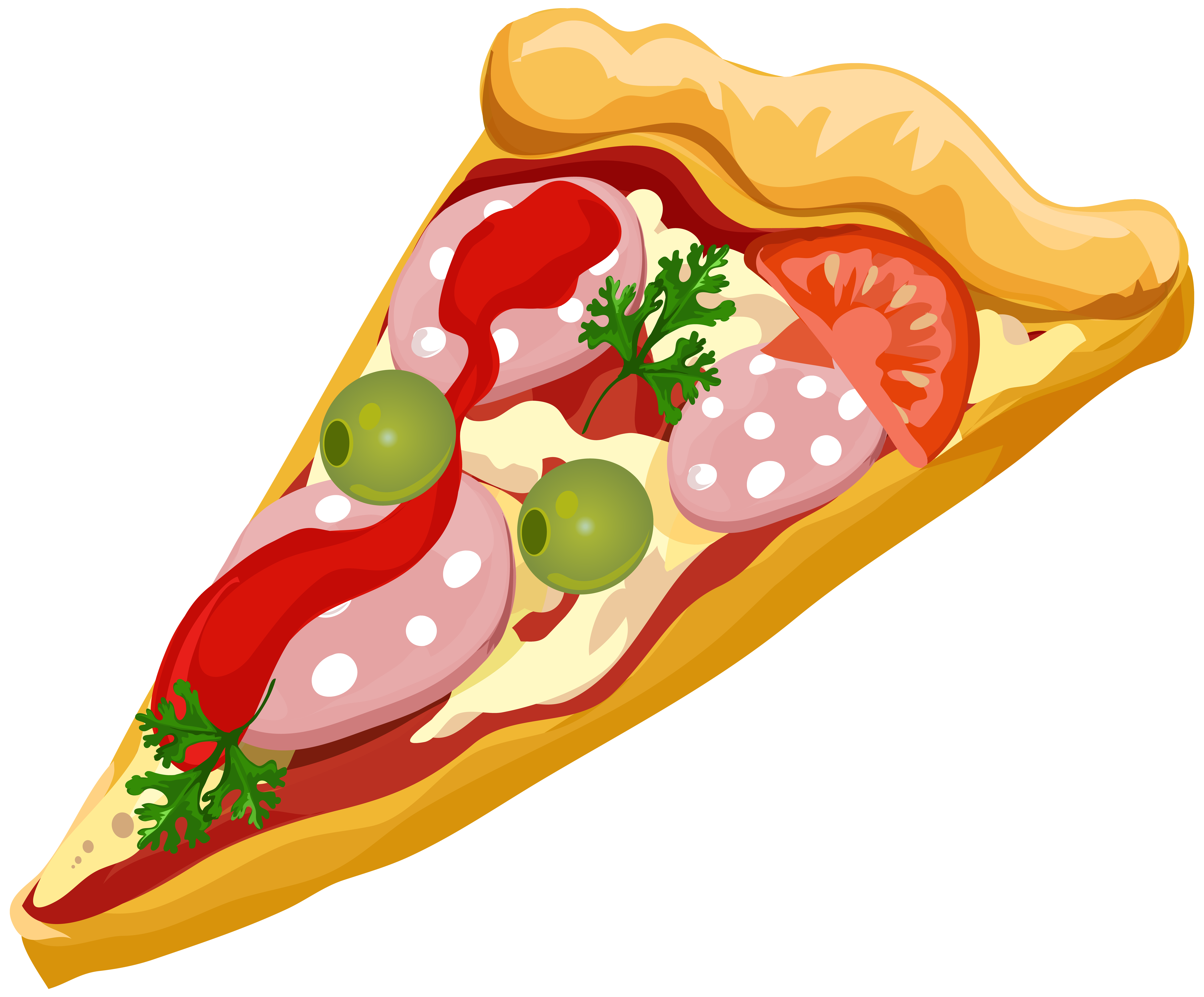 Pizza clipart vegetable pizza. Transparent png clip art