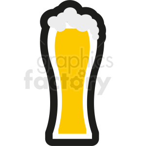 clipart beer tall glass
