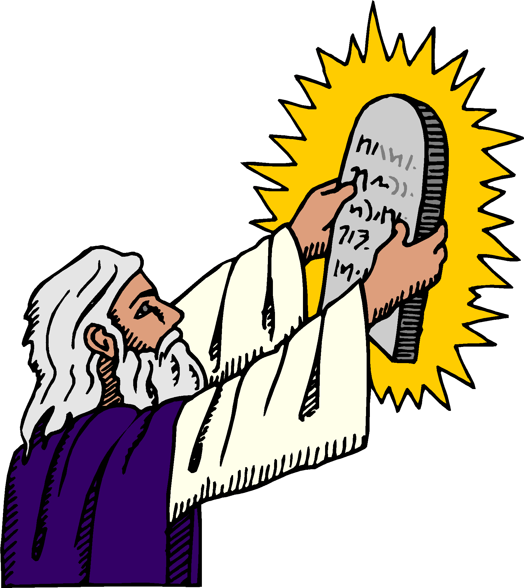 moses clipart law book