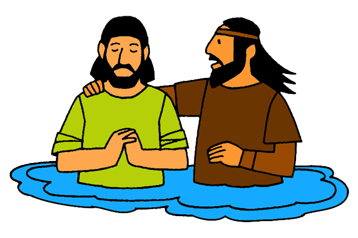 Clipart bible figure.  baptism of jesus
