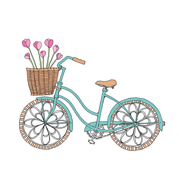 clipart bicycle basket