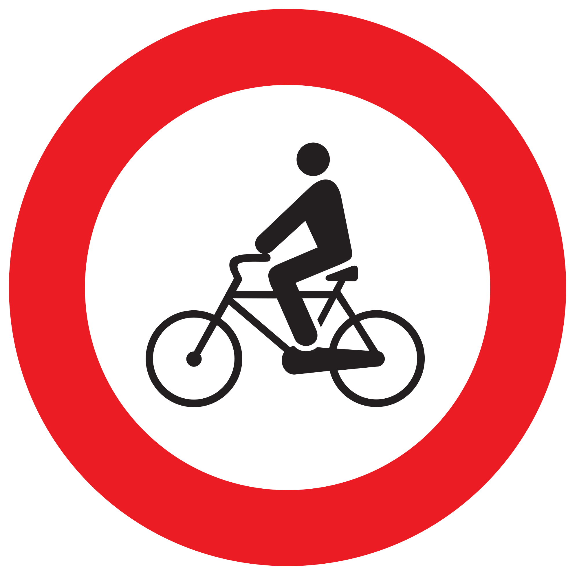 File uruguay road sign. Path clipart bicycle path
