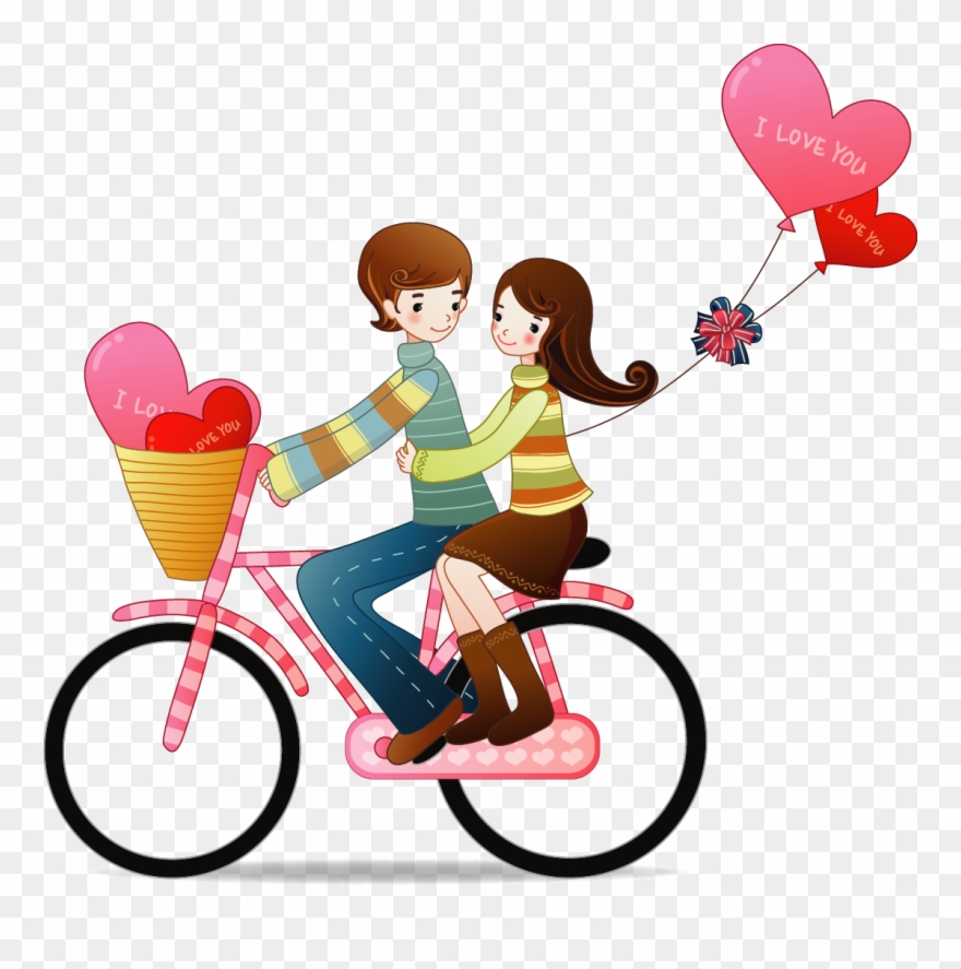 clipart bicycle bike couple