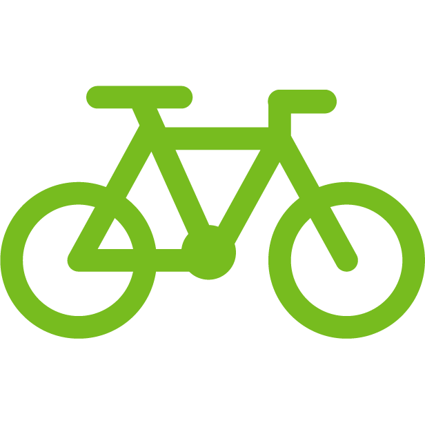 clipart bike green bike